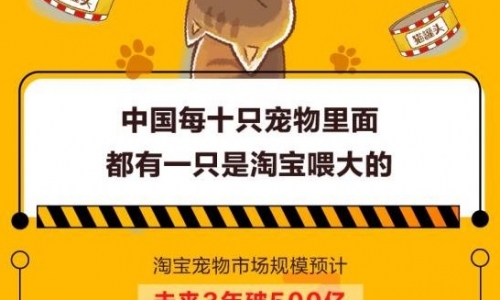 瞻言:未来3年淘宝宠物市场规模预超500亿